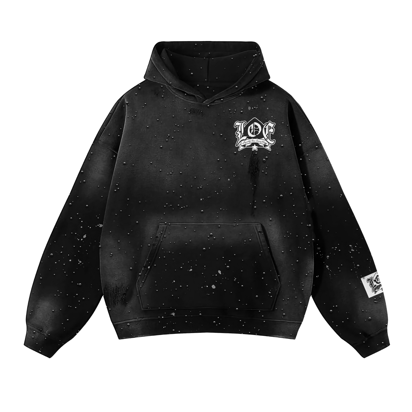 "LOE" Full Rhinestone Hoodies