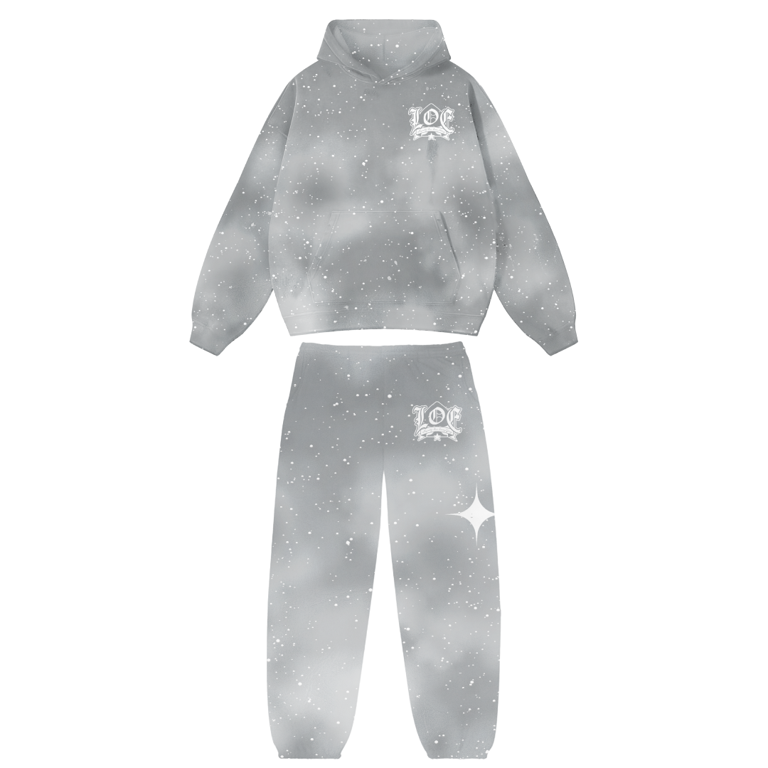 "LOE" Full Rhinestones Sweatsuit