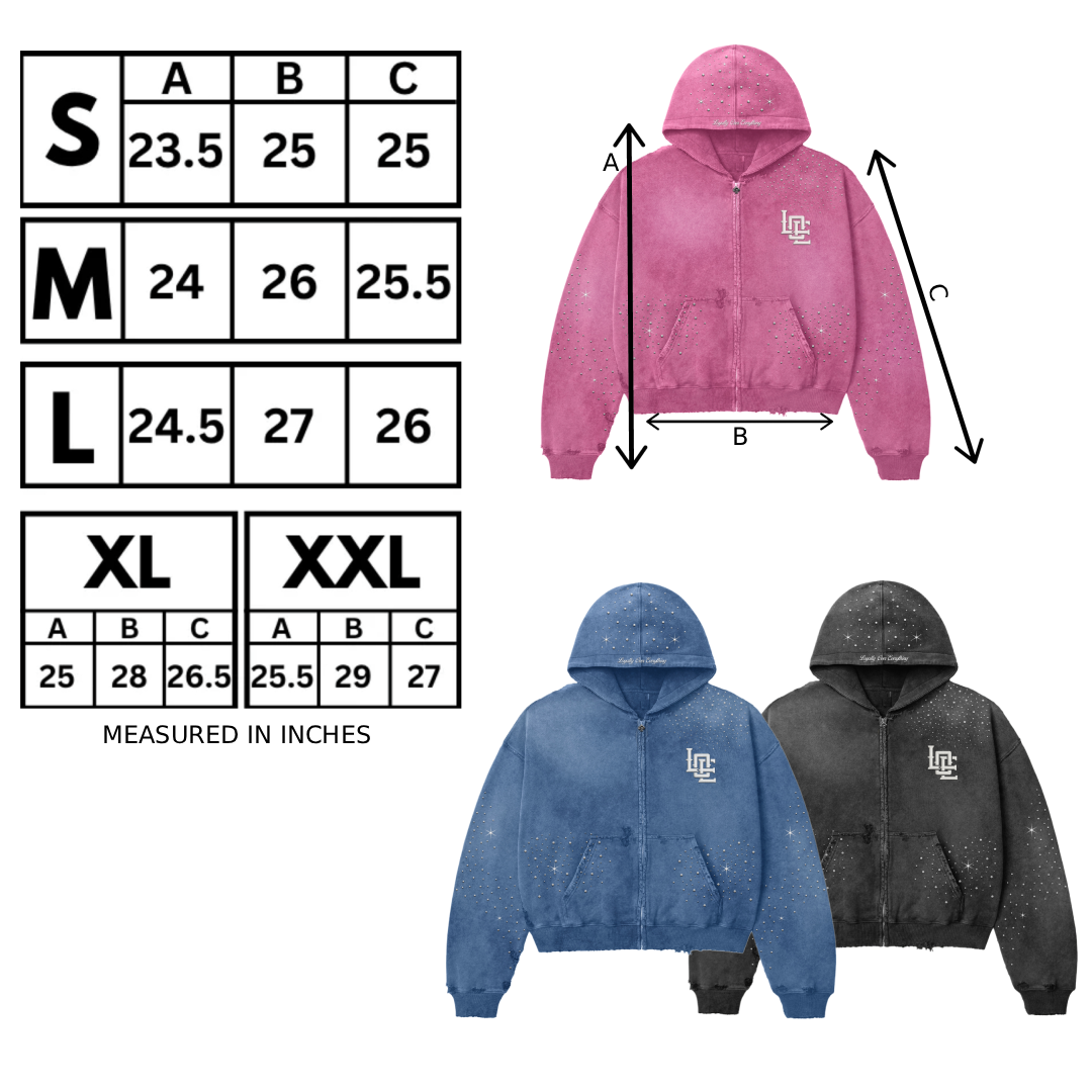 LOE Zip-Up Hoodie (Pink)