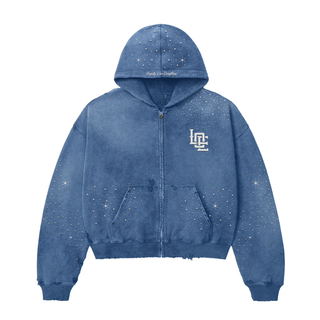 LOE Zip-Up Hoodie (Blue)