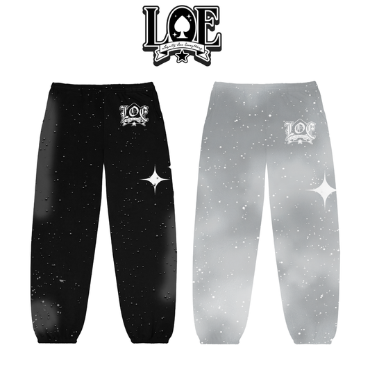 "LOE" Full Rhinestones Pants